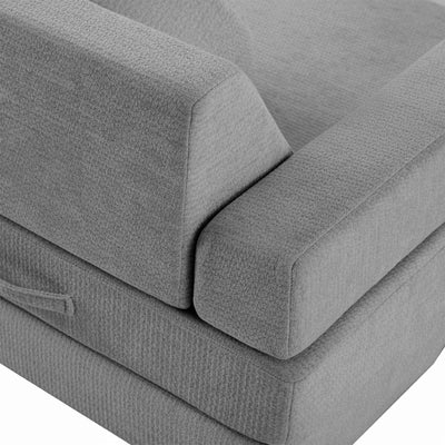 Modular Kids Play Couch – 14Pcs Convertible Sofa (Charcoal Grey)