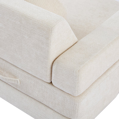 Modular Kids Play Couch – 14Pcs Convertible Sofa (Cream White)