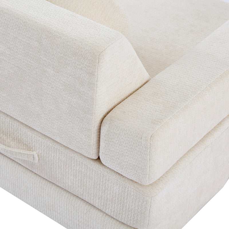 Modular Kids Play Couch – 14Pcs Convertible Sofa (Cream White)