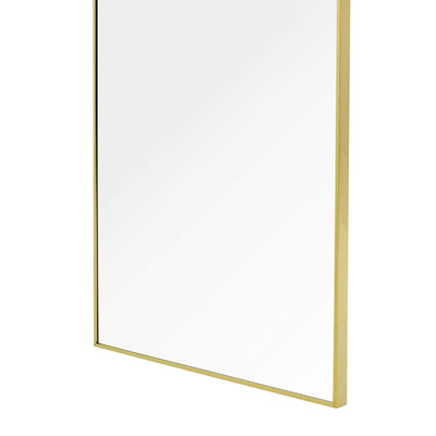 Sorelle Rectangular Full Length Standing Mirror - Gold