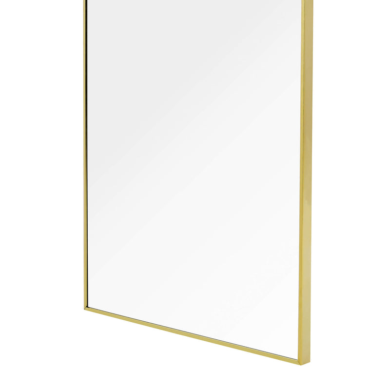 Sorelle Rectangular Full Length Standing Mirror - Gold