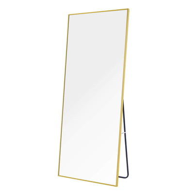 Sorelle Rectangular Full Length Standing Mirror - Gold