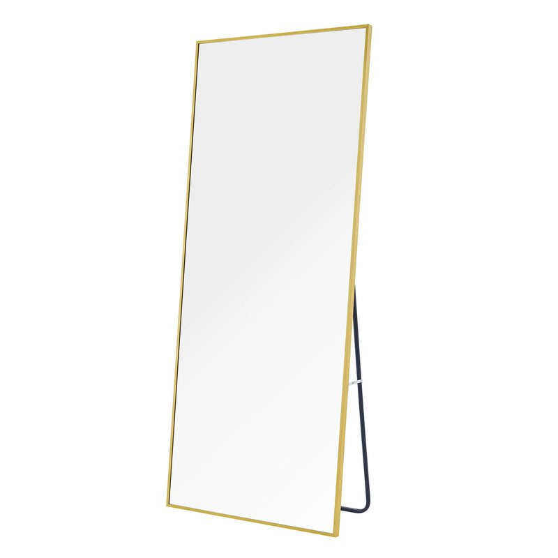 Sorelle Rectangular Full Length Standing Mirror - Gold