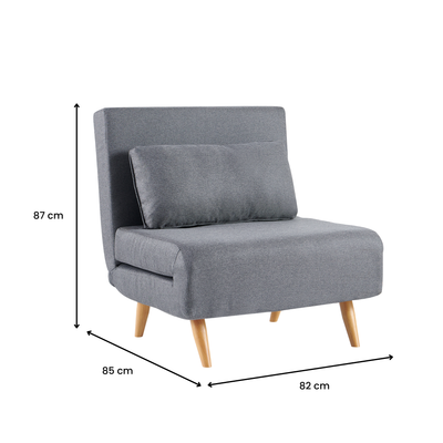 Serta Single Sofa Bed - Grey