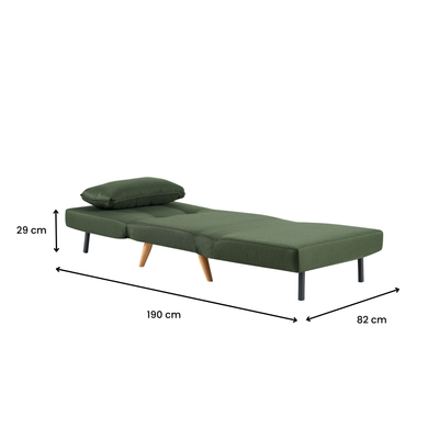 Serta Single Sofa Bed - Green
