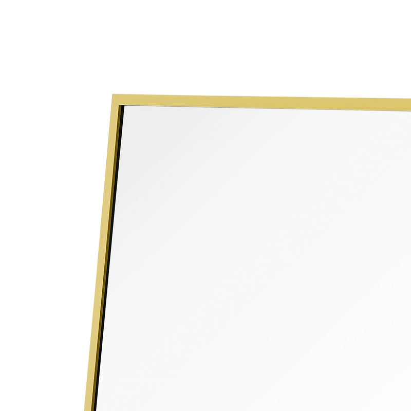 Sorelle Rectangular Full Length Standing Mirror - Gold