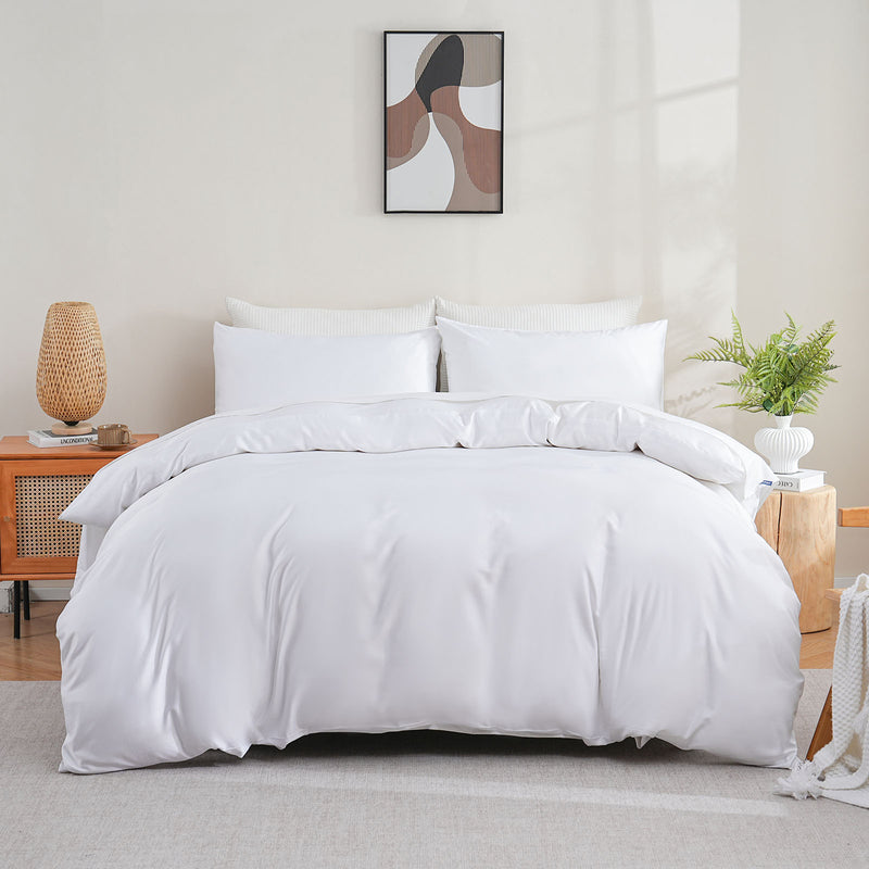 Bamboo Duvet Cover - White
