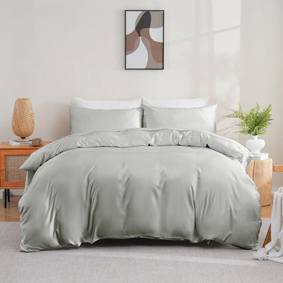 Bamboo Duvet Cover - Glacial Green