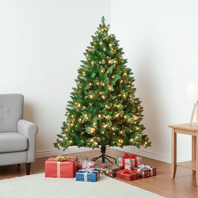 Classic Pre-Lit Christmas Tree - 210cm (7Ft)