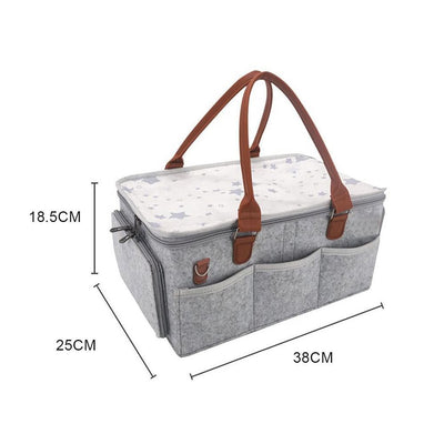 Diaper Caddy Organiser with Lid Baby Travel Essentials