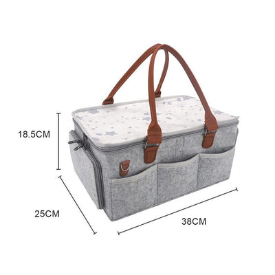 Diaper Caddy Organiser with Lid Baby Travel Essentials