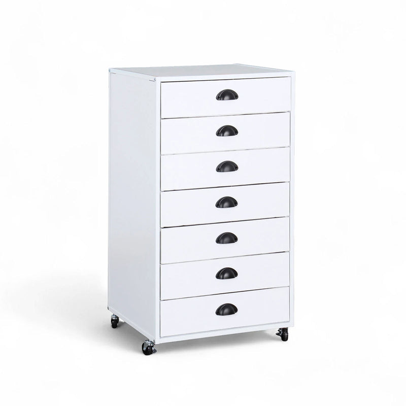 Liva 7-Drawer Mobile File Storage Unit, a practical storage solution for offices and homes in New Zealand.