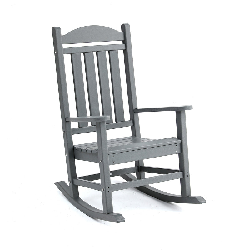 Adirondack Outdoor Rocking Chair - Grey
