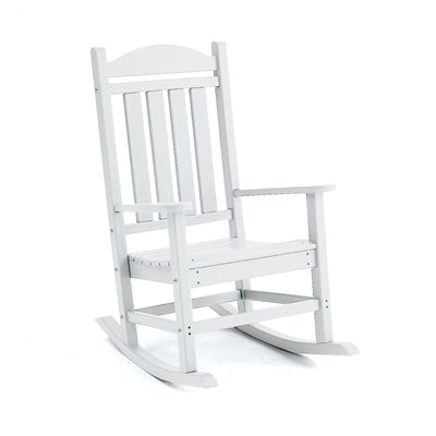 Adirondack Outdoor Rocking Chair - White