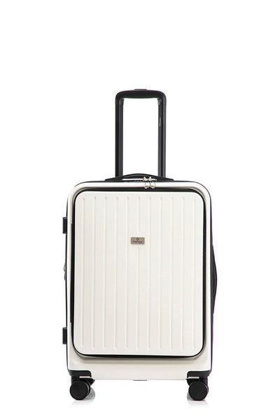 Solura Pro 55cm Hardside Carry-On Suitcase White