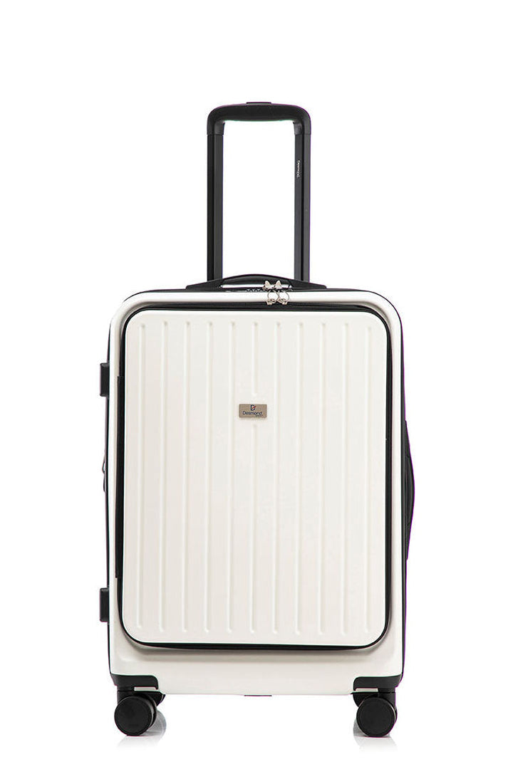 Solura Pro 66cm Hardside Carry-On Suitcase White
