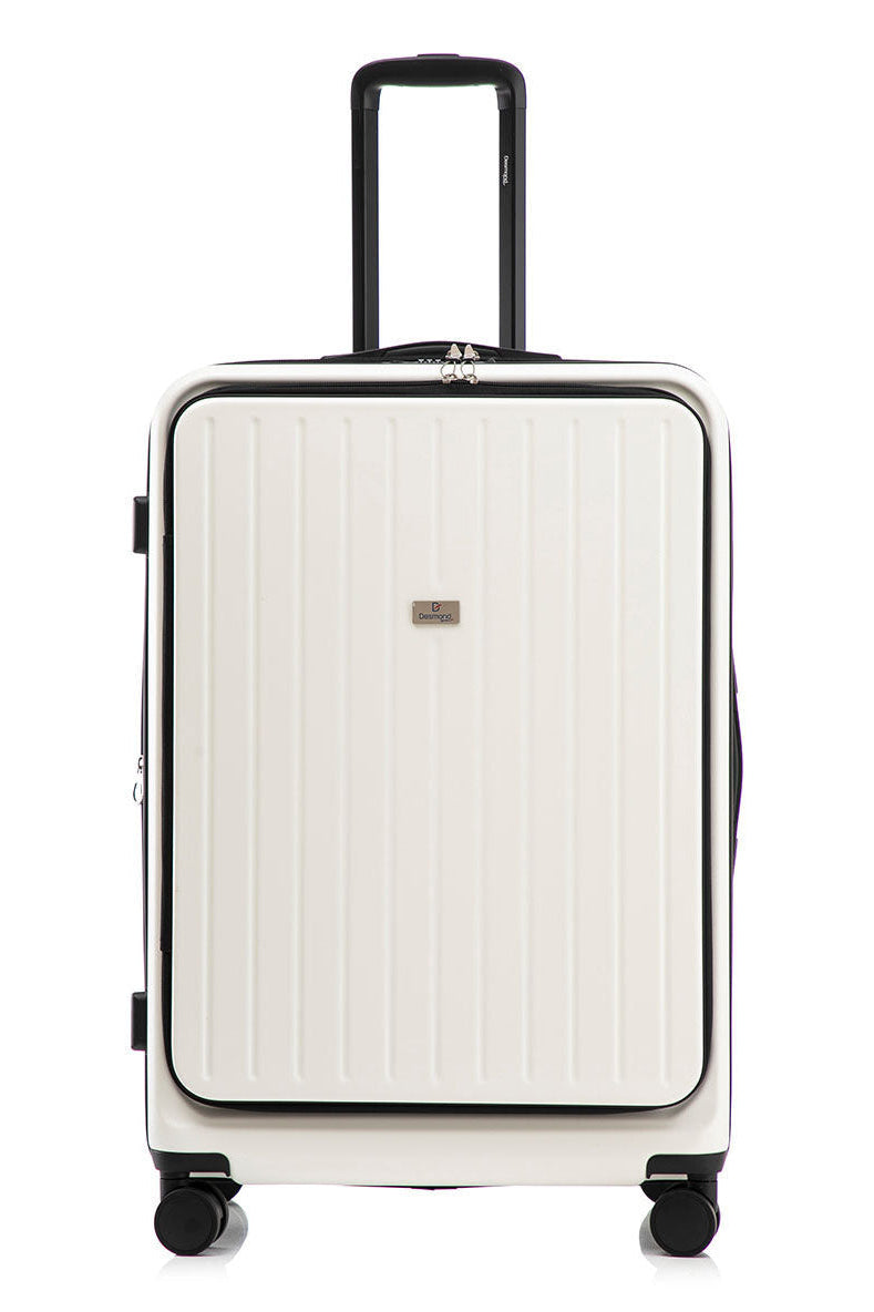 Solura Pro 76cm Hardside Carry-On Suitcase White
