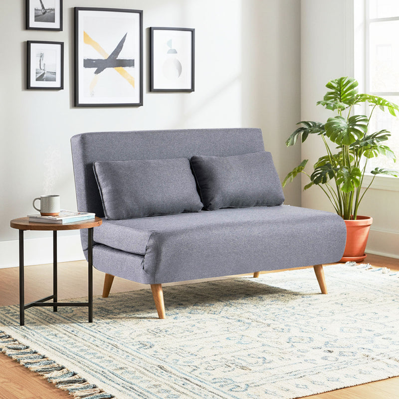 Serta 2 Seater Sofa Bed - Grey