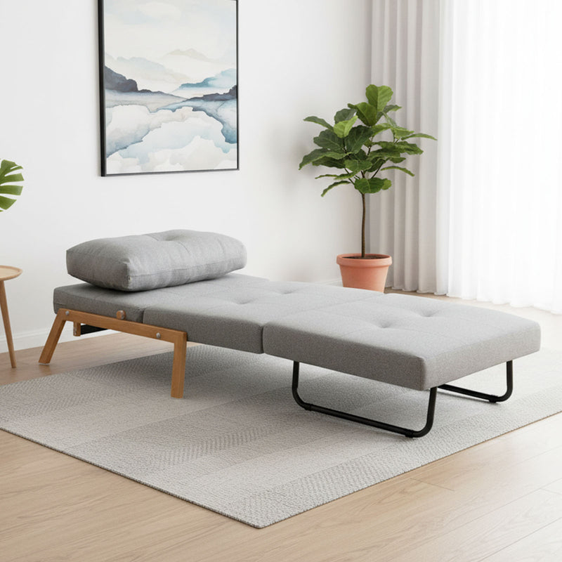 Clark Single Sofa Bed - Light Grey
