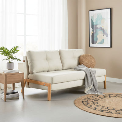 Clark 2 Seater Sofa Bed - Beige