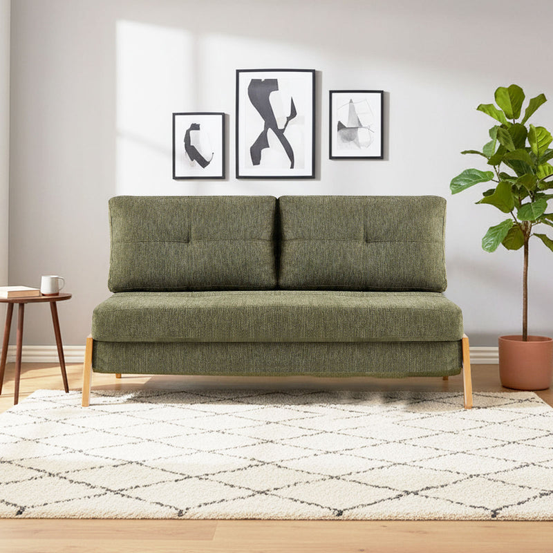 Clark 2 Seater Sofa Bed  - Green