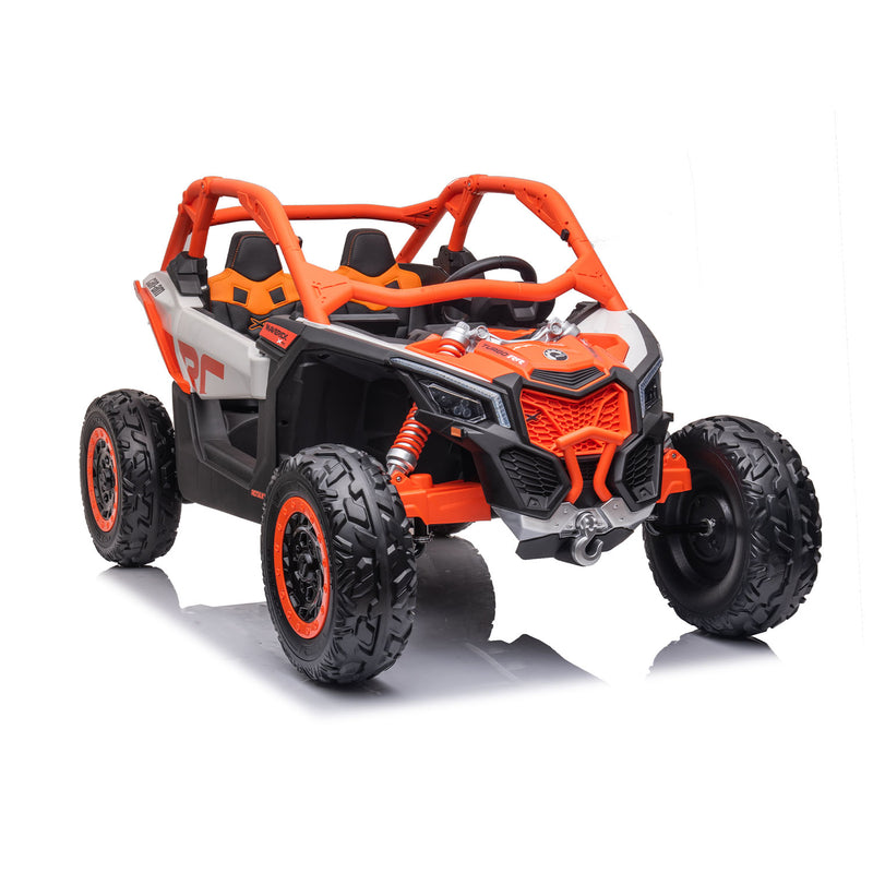 Kids Ride On UTV – Can-Am Maverick 24V Electric Car (Orange)