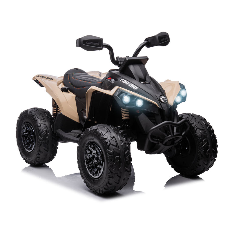 Kids Ride On Quad – Can-Am Renegade 24V Electric ATV (Khaki)