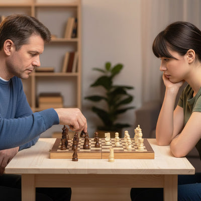 Classic Wooden Chess – 38cm Board