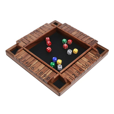 Wooden Shut the Box – Dice & Number Game