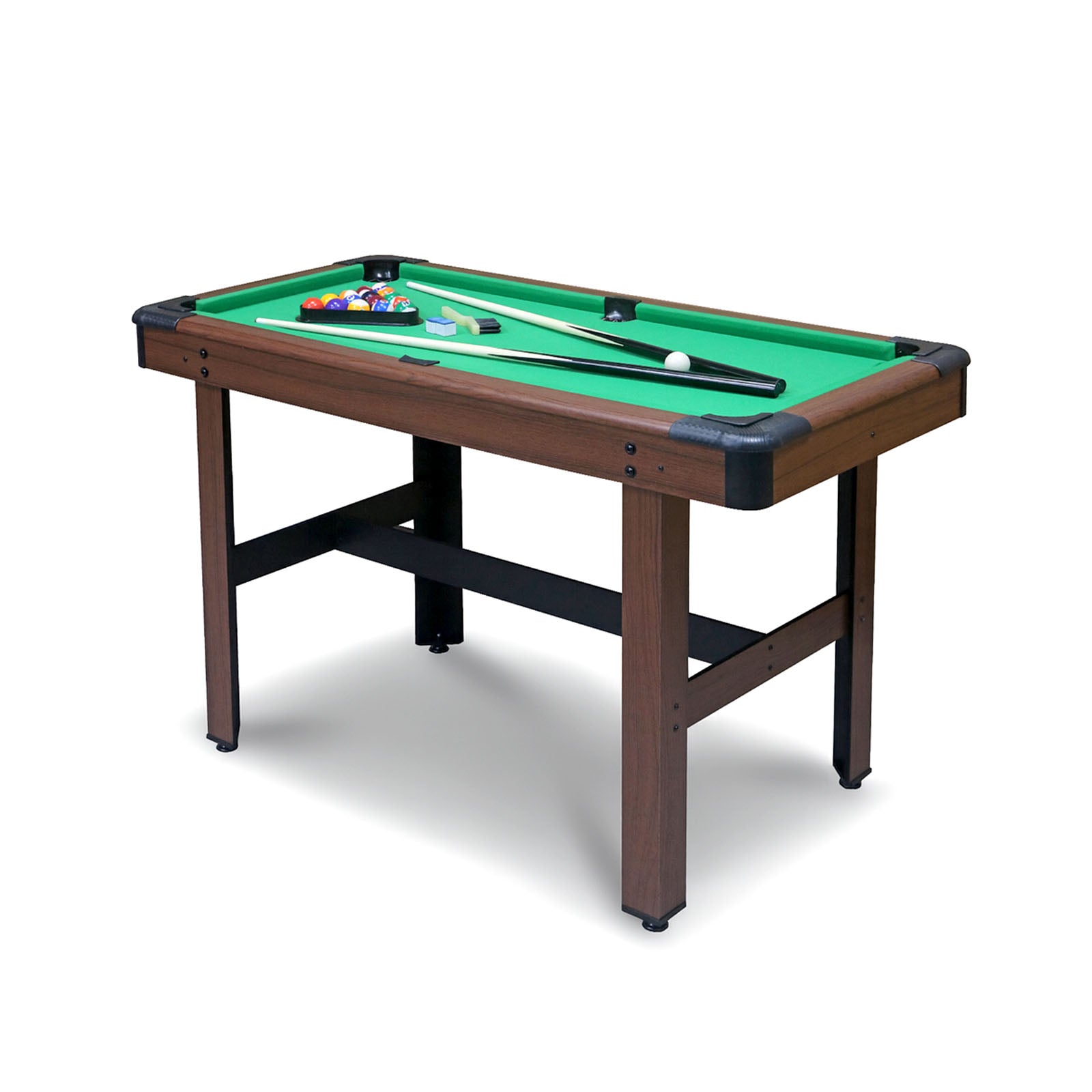 4ft Mini Pool Table - Green Felt Wood-Grain – Space General