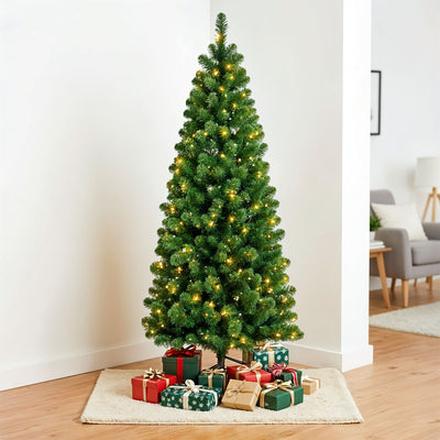 Sleek Fir Pre-Lit Christmas Tree - 180cm (6Ft)