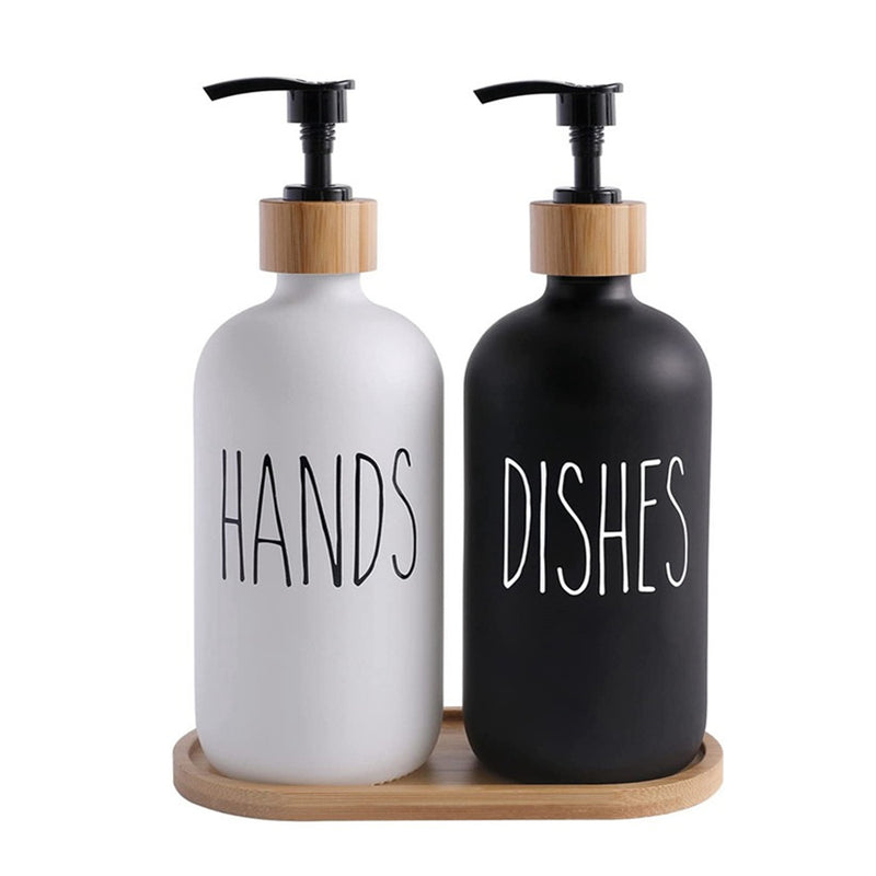 Glass Soap Dispensers (Set of 2)