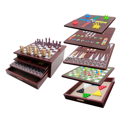 15-in-1 Family Game Box – Chess, Cards & More