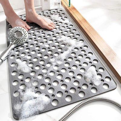 Bath Mat with Suction Cups & Drain Holes