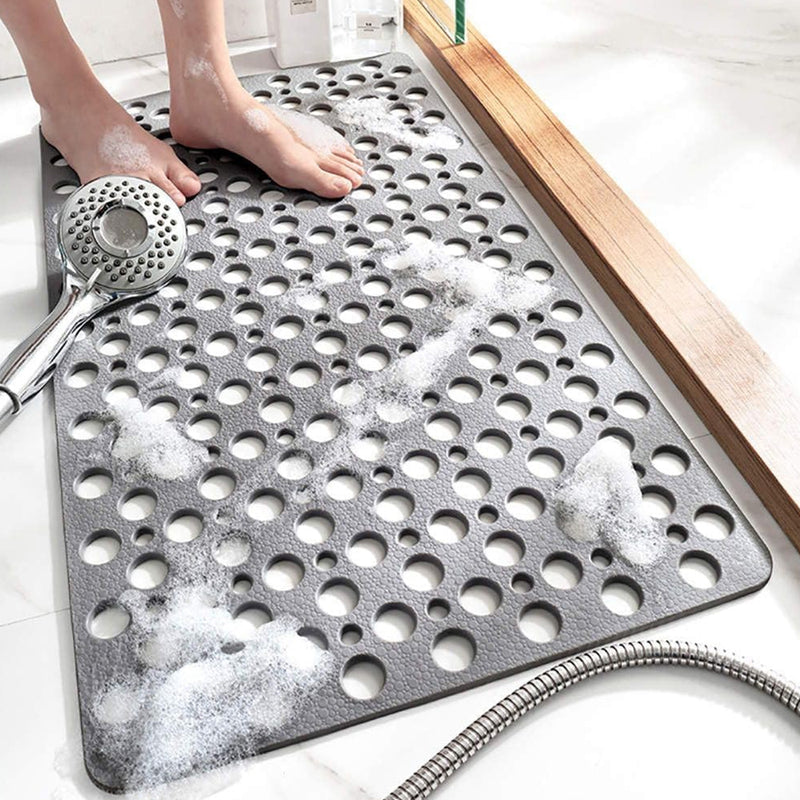 Bath Mat with Suction Cups & Drain Holes