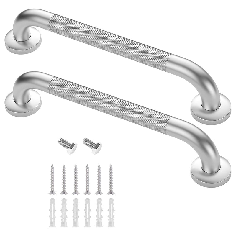 Heavy-Duty Bathroom Grab Bars (Set of 2)