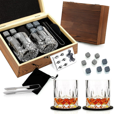 Whiskey Stones & Glasses Set