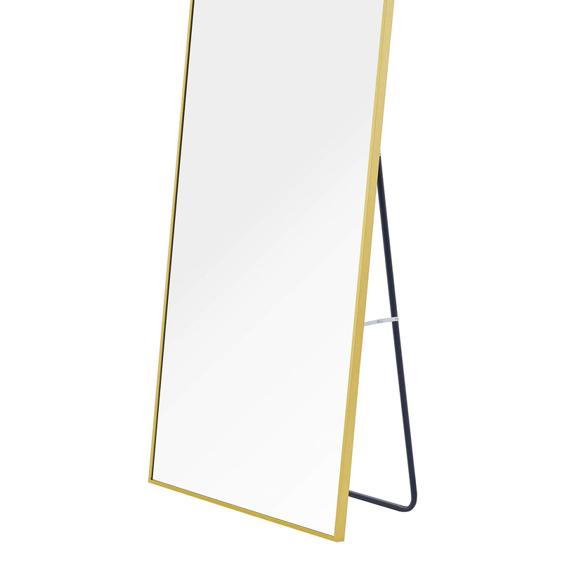 Sorelle Rectangular Full Length Standing Mirror - Gold