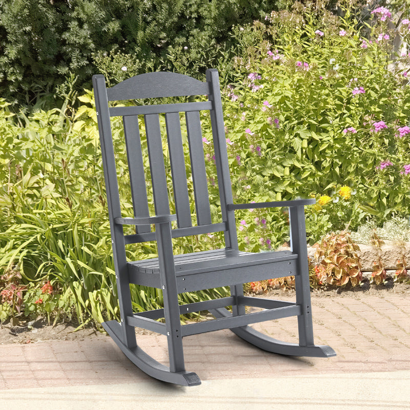 Adirondack Outdoor Rocking Chair - Grey