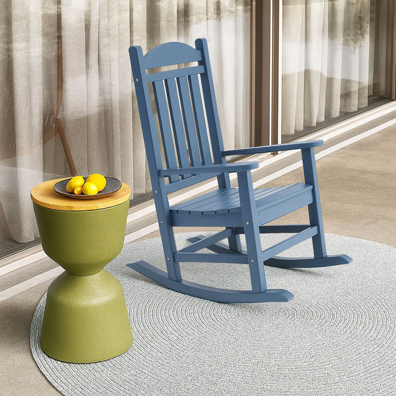 Adirondack Outdoor Rocking Chair - Blue