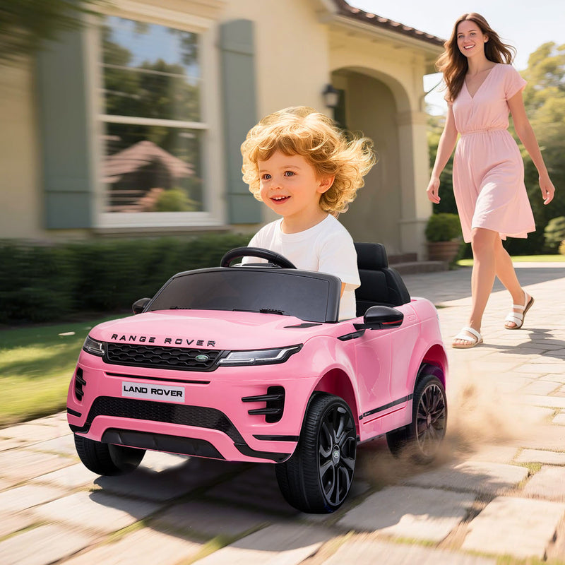 Kids Ride On SUV – Range Rover Evoque 12V Electric Car (Pink)