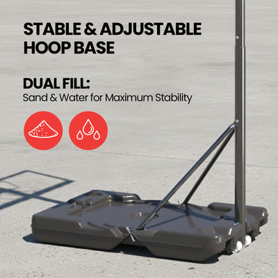 DynaSpace Kids 108–210cm Adjustable Basketball Hoop Stand Set
