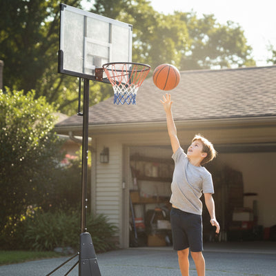 DynaSpace Heavy Duty 150–305cm Outdoor Basketball Hoop