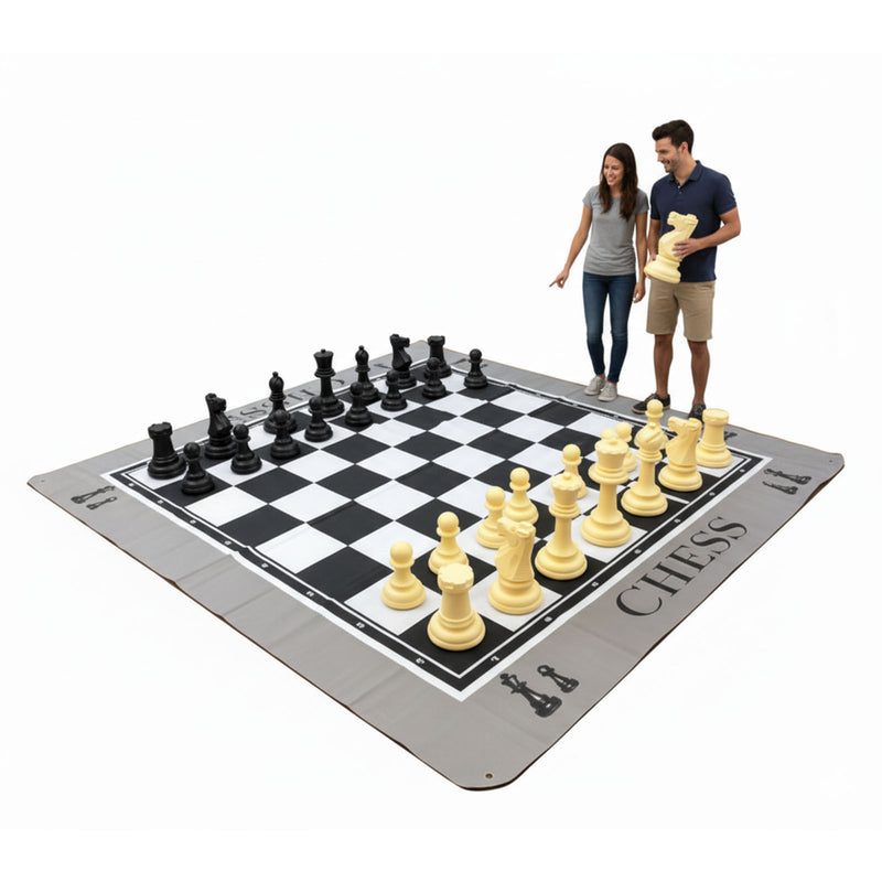 Jumbo Garden Chess – Outdoor Play Mat Included