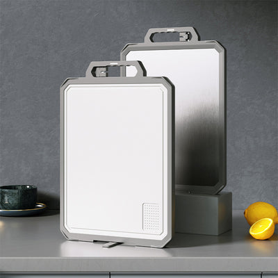 Reversible Cutting Board with Knife Sharpener