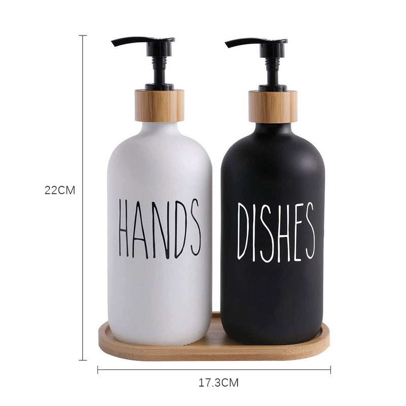 Glass Soap Dispensers (Set of 2)