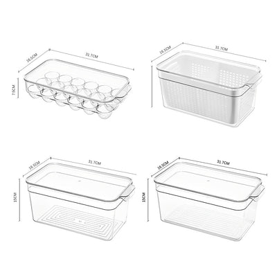 Fridge Storage Containers (Set of 4)
