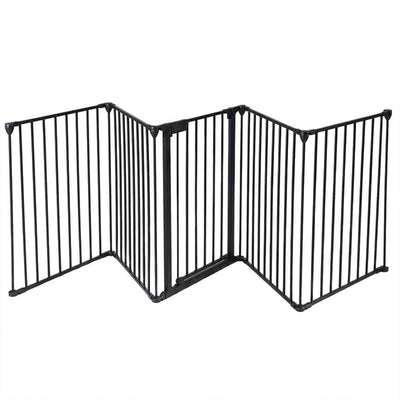 Foldable Pet Gate – 5-Panel Metal Barrier