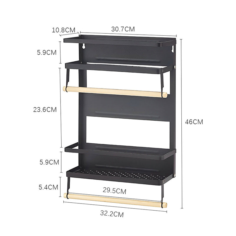 Magnetic Shelf Spice Rack Spice Organiser