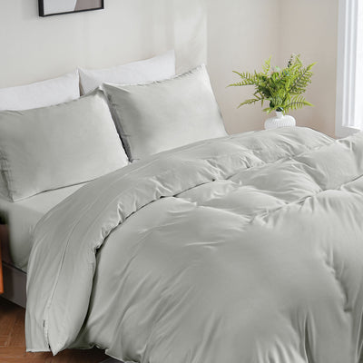 Bamboo Duvet Cover - Glacial Green